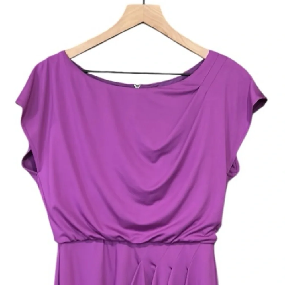 Vince Camuto Side Drape Cocktail Dress Purple Size 4 - Picture 2 of 11